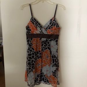 Trixxi orange and brown dress juniors size 5